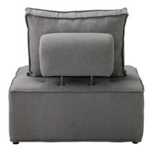 Elga Upholstered Armless Lounge Chairs (Set of 4)